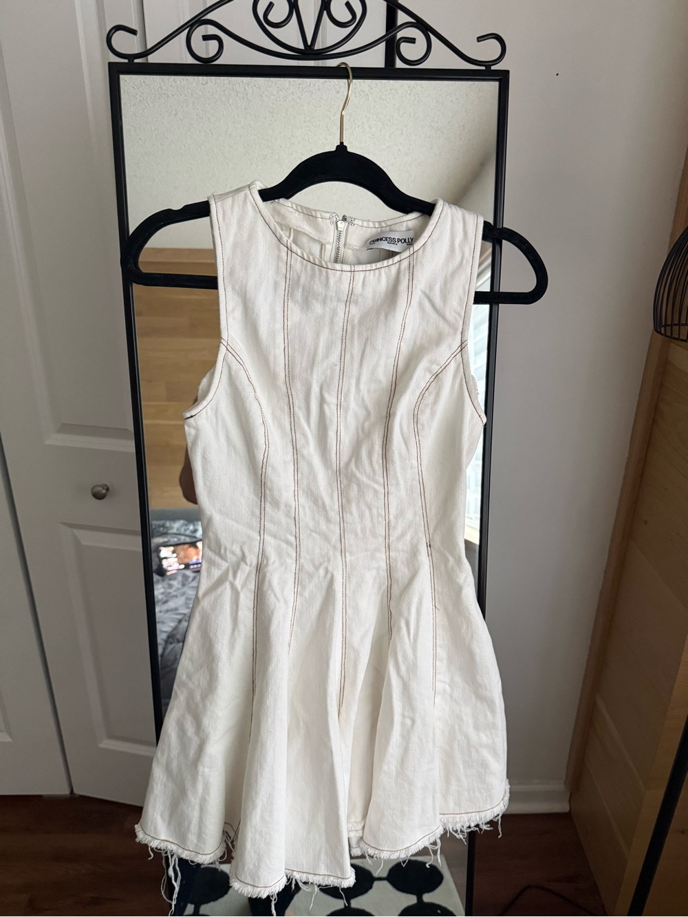 Princess Polly White Fit-and-Flare Dress
